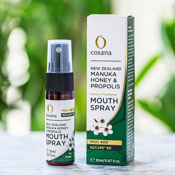 Ariel Wish紐西蘭 cosana 麥盧卡麥蘆卡蜂蜜天然素材無添加MGO400+蜂膠噴劑口腔噴霧-紐西蘭製-現貨1-細節圖10