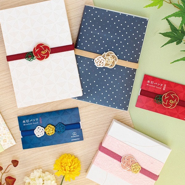 Ariel Wish日本WANOWA幸福水引梅花梅結高級祝福婚禮小物御朱印帳帶包裝繩緞帶蝴蝶結禮物綁帶-日本製-四款現貨-細節圖4