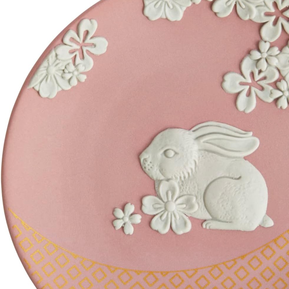 Ariel Wish英國WEDGWOOD日本進口限量版2023兔年生肖瓷器紀念盤生日禮物週年紀念禮品-絕版品，最後一個-細節圖4
