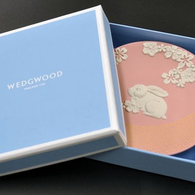 Ariel Wish英國WEDGWOOD日本進口限量版2023兔年生肖瓷器紀念盤生日禮物週年紀念禮品-絕版品，最後一個-細節圖6