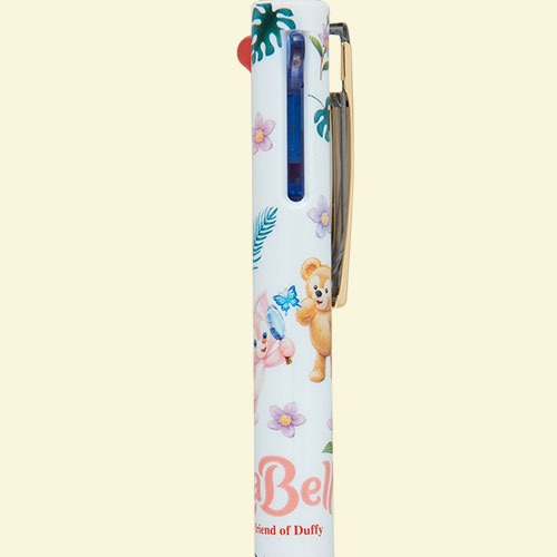 Ariel Wish日本東京迪士尼Duffy達菲熊好朋友 LinaBell 玲娜貝爾 狐狸多色筆原子筆黑紅藍三色筆-現貨-細節圖3