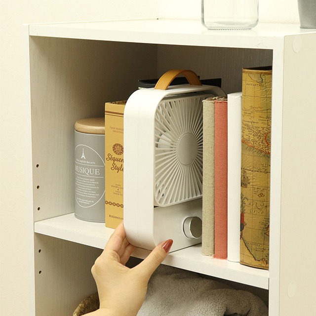 ArielWish日本攜帶輕薄桌上型輕量USB充電電風扇桌扇可60度旋轉皮革造型手提式長時間風扇露營野餐必備-最後現貨-細節圖8