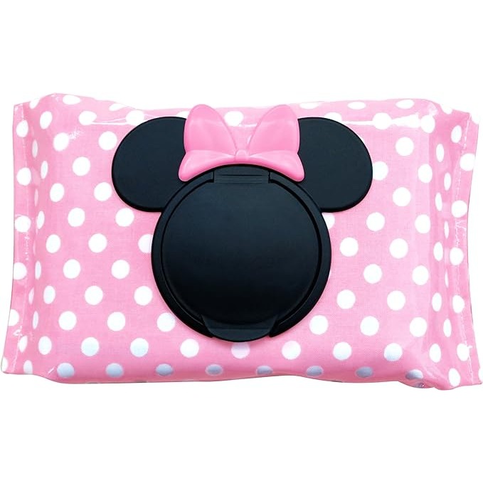 ArielWish日本製Disney Baby米妮蝴蝶結米奇小手Kitty凱蒂貓阿卡將可重覆黏貼防乾燥濕紙巾蓋日本製現貨-細節圖3