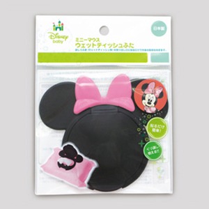 ArielWish日本製Disney Baby米妮蝴蝶結米奇小手Kitty凱蒂貓阿卡將可重覆黏貼防乾燥濕紙巾蓋日本製現貨-規格圖11