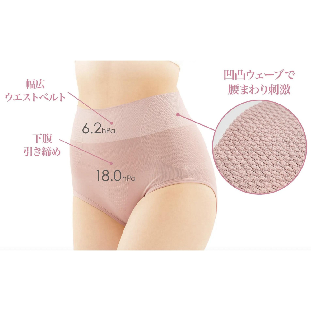 Ariel Wish日本NEEDS LABO 高腰收腹提臀美臀褲塑身褲產後收腹翹臀內褲美臀中高腰三件組-盒裝＆兩種尺寸-細節圖4