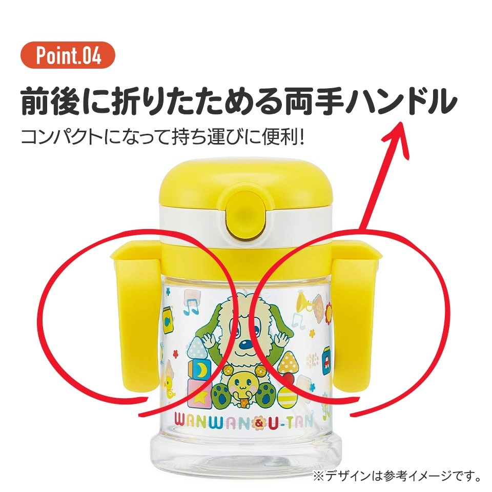 Ariel Wish日本粉紅色嬰兒兒童學習杯學飲杯260mL輕量版把手可180度旋轉-日本國內販售限量版-細節圖9