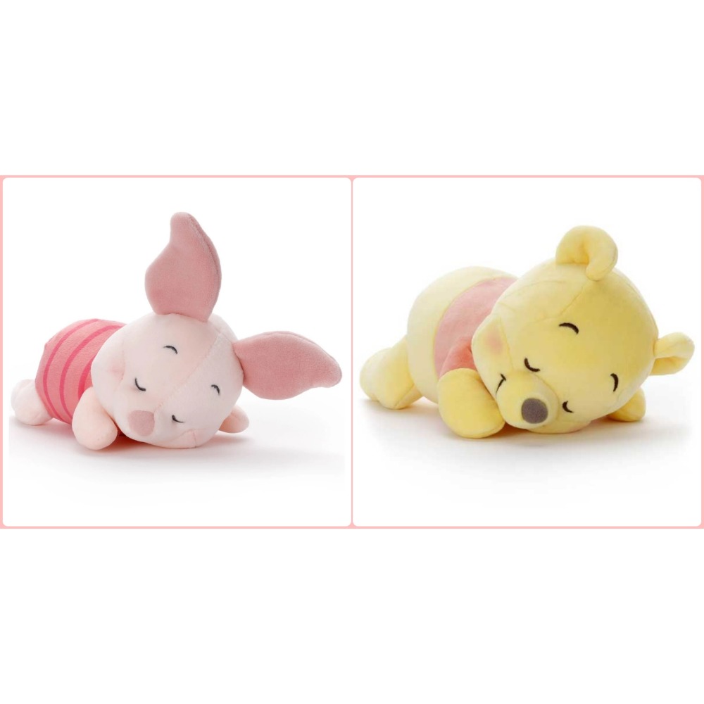 Ariel Wish日本Disney迪士尼寶寶專用陪睡安撫小玩偶娃娃小熊維尼小豬Piglet-絕版品兩款現貨各最後一隻-規格圖8