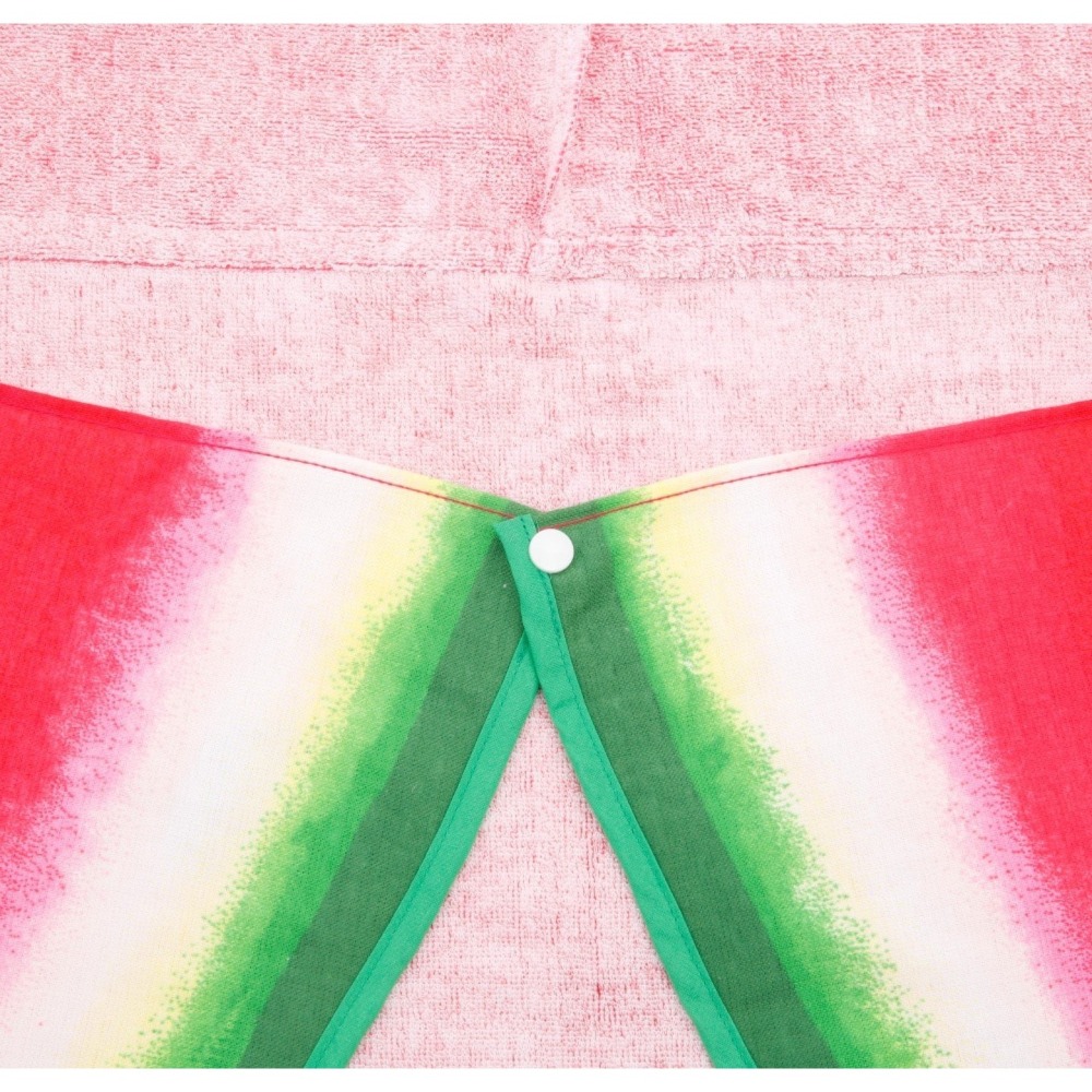 Ariel＇s Wish-日本東京迪士尼Disney夏季米妮西瓜連帽式浴巾大毛巾浴袍披肩海灘巾抗UV達96%以上-絕版品-細節圖5