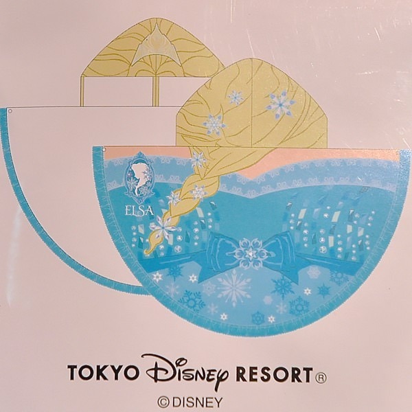 ArielWish日本東京迪士尼Disney冰雪奇緣艾莎Elsa連帽式浴巾-細節圖3