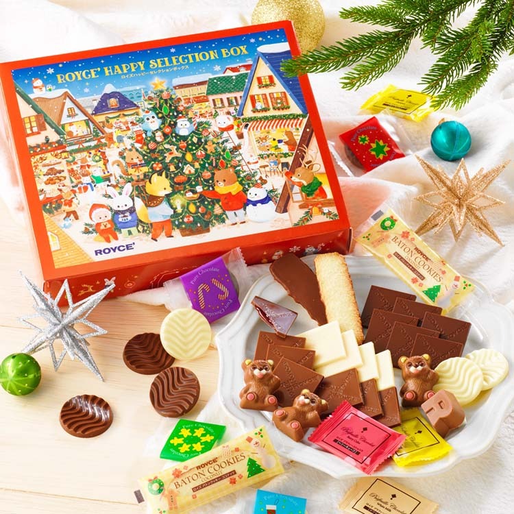 Ariel Wish日本北海道ROYCE聖誕節2024限量版立體書故事書巧克力片棒棒糖綜合巧克力聖誕繪本禮盒組-現貨1盒-細節圖6