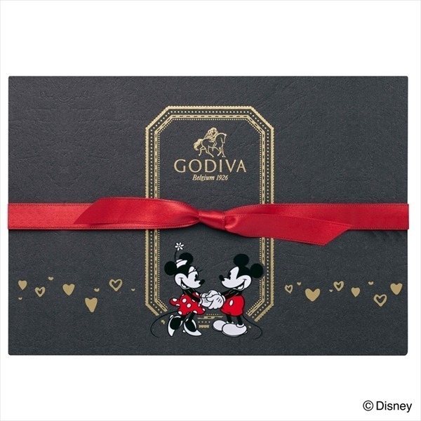 Ariel Wish日本Godiva限量聯名款一百週年米奇星星魔法系列聖誕節禮盒新年禮物情人節燙金愛心雕花巧克力-六入款-細節圖2