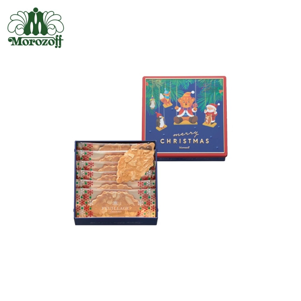 ArielWish日本Morozoff 限定聖誕節鐵盒禮盒胡桃鉗天鵝/耶誕小熊/聖誕老公公-三款現貨在台，附提袋-細節圖9