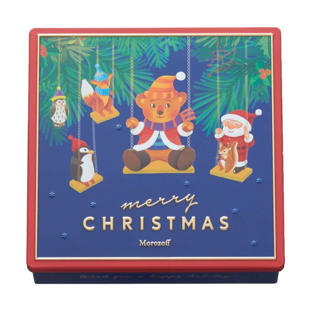 ArielWish日本Morozoff 限定聖誕節鐵盒禮盒胡桃鉗天鵝/耶誕小熊/聖誕老公公-三款現貨在台，附提袋-規格圖11