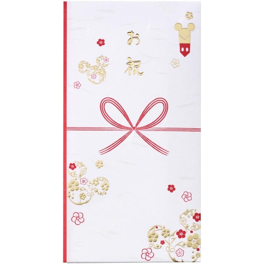 Ariel Wish日本迪士尼燙金祝賀禮金袋紅包袋生日賀禮賀卡新年紅包袋-現貨在台-細節圖2