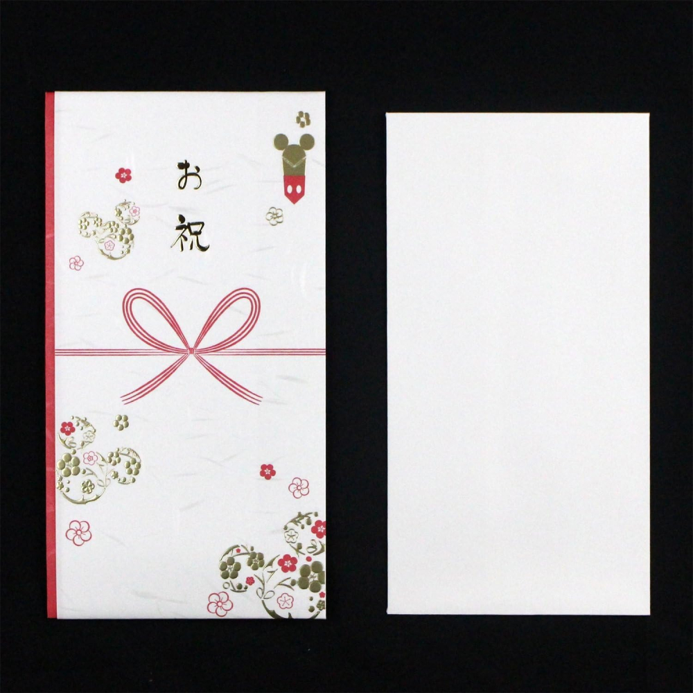 Ariel Wish日本迪士尼燙金祝賀禮金袋紅包袋生日賀禮賀卡新年紅包袋-現貨在台-細節圖3
