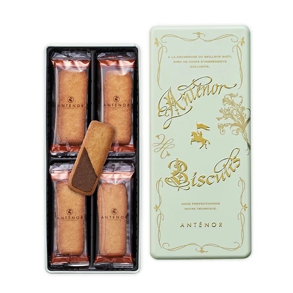 ArielWish日本神戶ANTENOR限定版法式雪茄蛋捲巧克力夾心餅乾YOKU MOKU好朋友喜餅浮雕燙金鐵罐禮盒五款-細節圖5