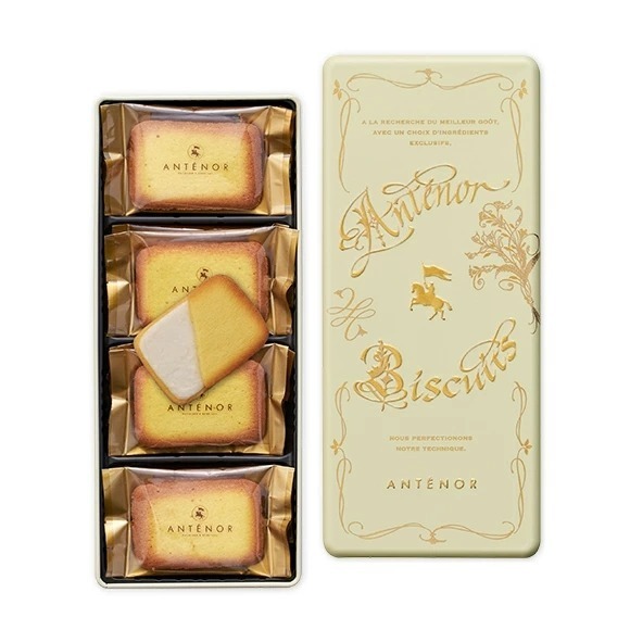 ArielWish日本神戶ANTENOR限定版法式雪茄蛋捲巧克力夾心餅乾YOKU MOKU好朋友喜餅浮雕燙金鐵罐禮盒五款-細節圖7