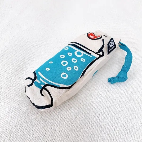 Ariel Wish日本AND PACKABLE 冰淇淋蘇打汽水造型收納購物袋折疊環保袋手提包肩背包100%純棉-現貨-細節圖9