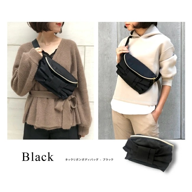 ArielWish日本雜誌香里奈Pink Trick氣質甜美立體蝴蝶結手機包斜背包側背包拉鍊包肩背包防盜包旅行出差-現貨-規格圖10