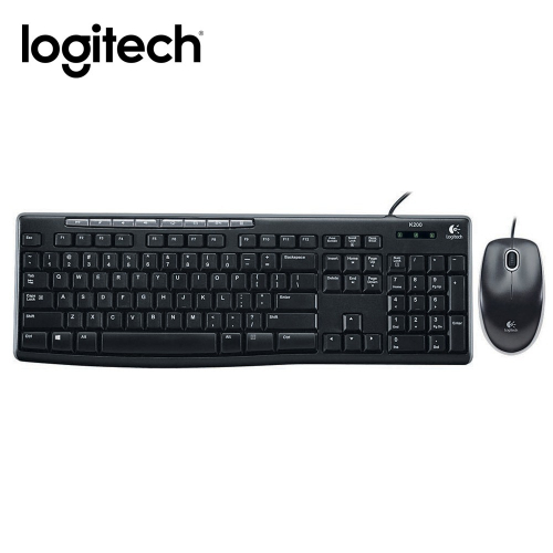 羅技 logitech 有線鍵盤滑鼠組 MK200
