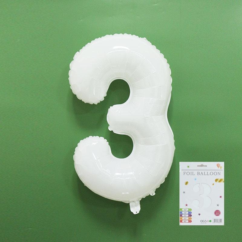 現貨 32吋 白色數字氣球  生日數字氣球 白色手持氣球 白色氣球 生日氣球 慶生氣球 歲數氣球 派對-細節圖4