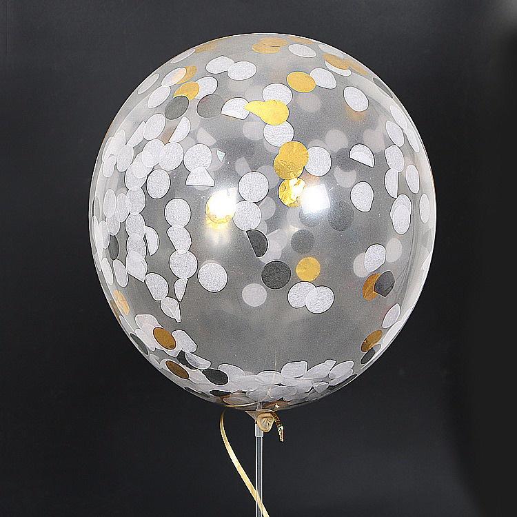 現貨『12吋亮片氣球』生日氣球 紙屑氣球 生日派對 生日佈置 拍攝道具 拍照 慶生道具 慶生佈置 周歲氣球-細節圖5