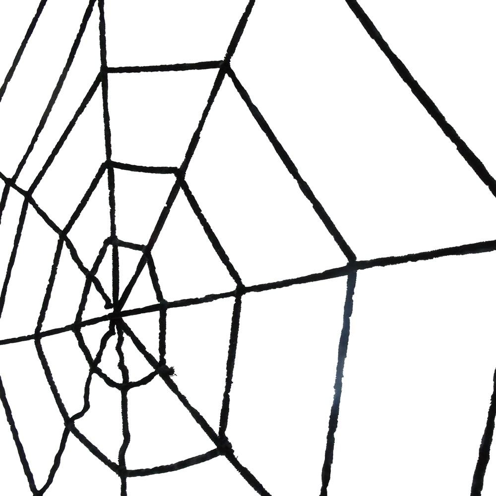 萬聖節裝飾佈置道具 絨蜘蛛網-330cm/180cm/130cm(黑/白)-細節圖2
