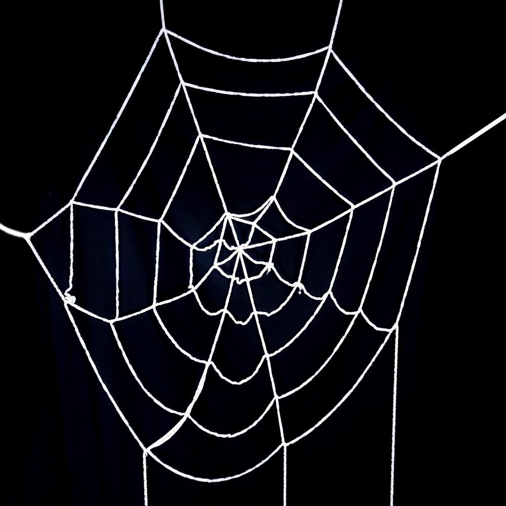 萬聖節裝飾佈置道具 絨蜘蛛網-330cm/180cm/130cm(黑/白)-細節圖3