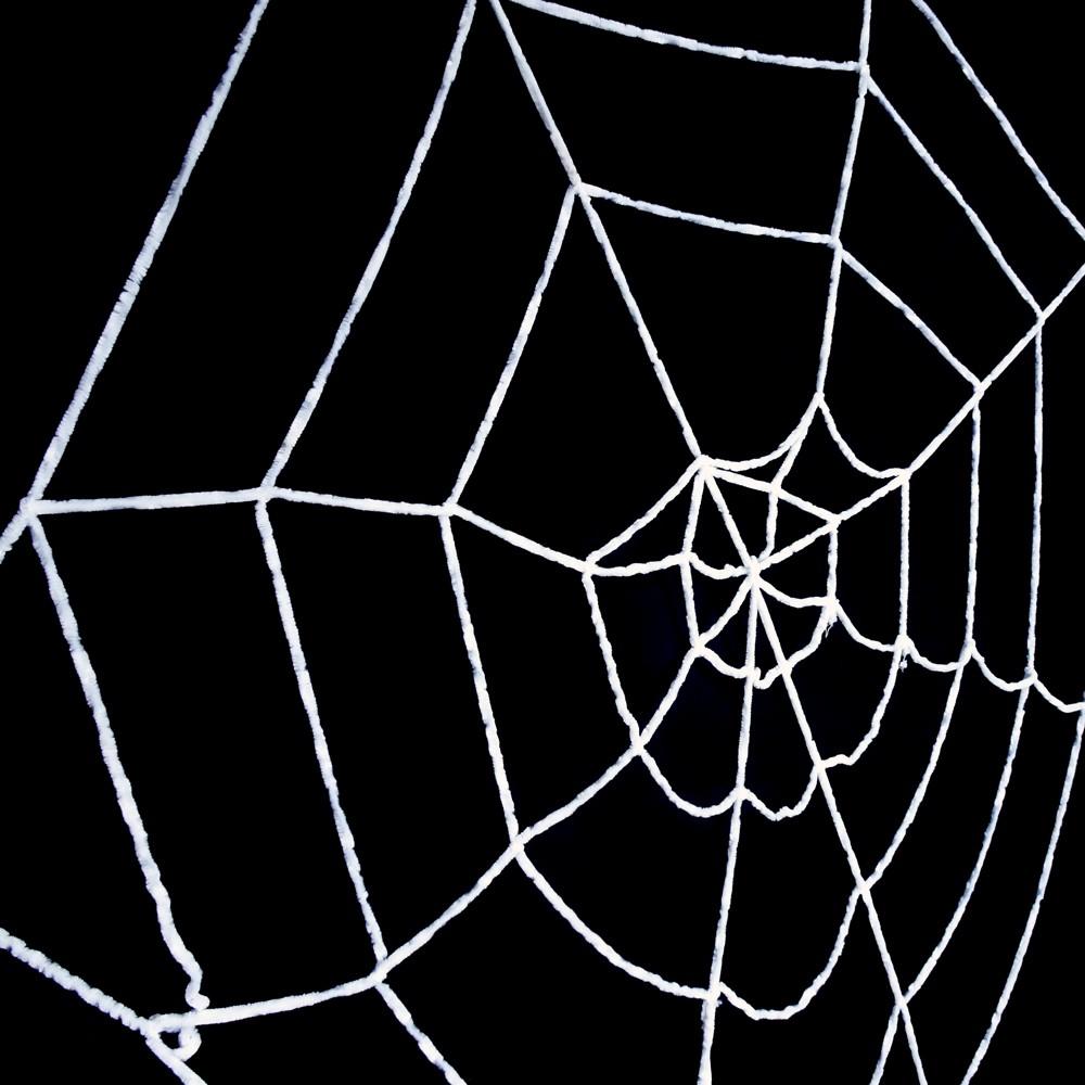 萬聖節裝飾佈置道具 絨蜘蛛網-330cm/180cm/130cm(黑/白)-細節圖4