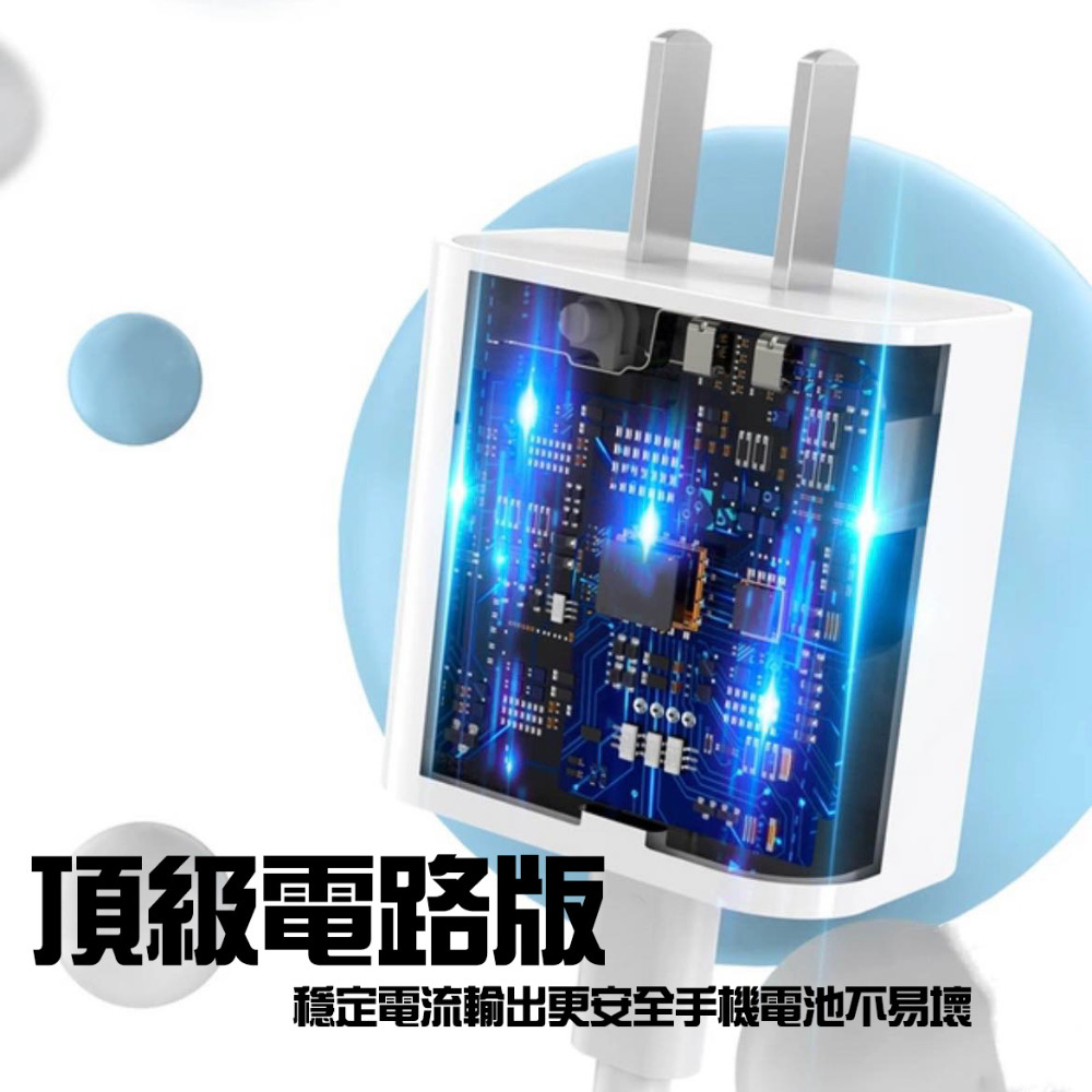 現貨頂規 20W PD 快充 充電頭 適用IPhone/蘋果/type c 快充頭 豆腐頭 充電器 插頭 手機充電器-細節圖2