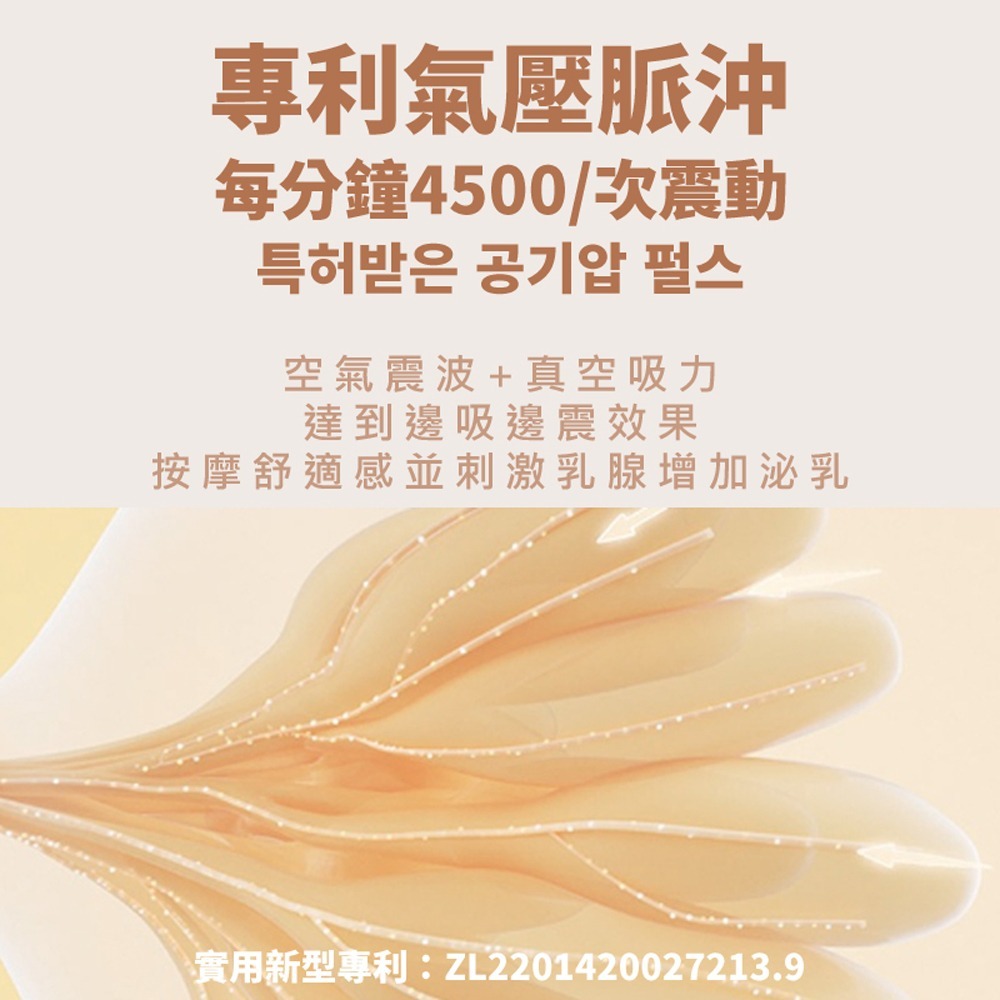 SnowBear 韓國小白熊 智柔 雙邊電動吸乳器(無痛按摩集乳器/獨家震吸專利/超靜音/充電式外出方便)-細節圖4