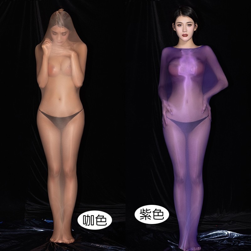 情趣小站 性感薄透高彈貼膚連體衣情趣睡袋#6447-細節圖8