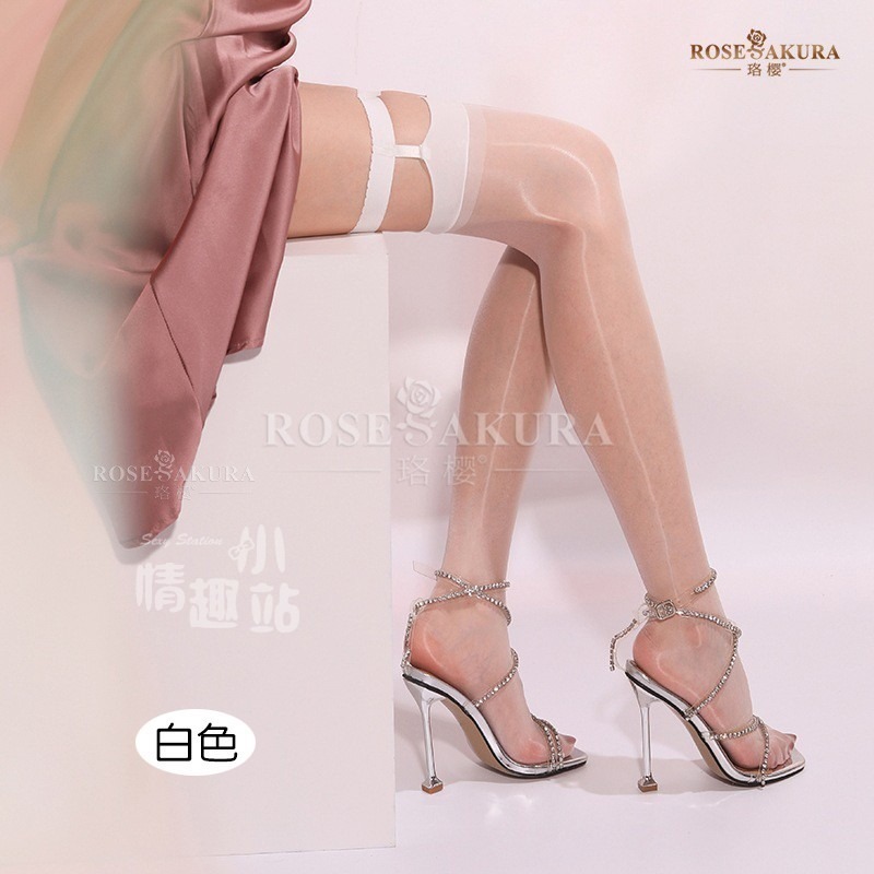 情趣小站 珞櫻極光腿環款長筒襪硅膠防滑#8215-細節圖8