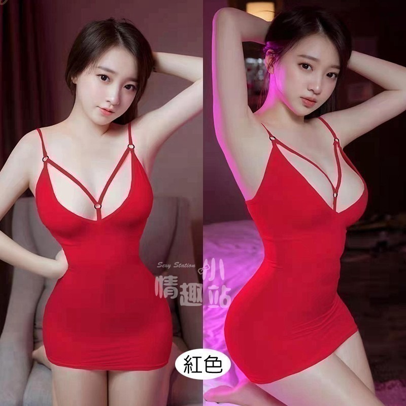 情趣小站 夜店美胸KTV公主冰絲短裙連衣裙#220203-細節圖6