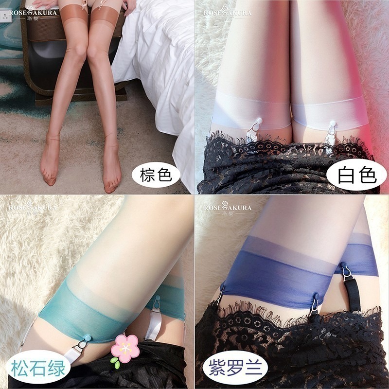情趣小站 珞櫻5D超薄純尼龍無彈力復古長筒襪#0101-細節圖8