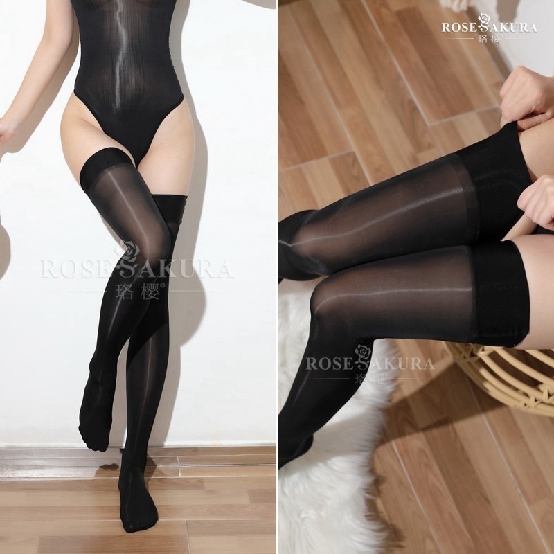 情趣小站 珞櫻高密度針織8D油光性感高筒光澤絲襪#0922-細節圖4