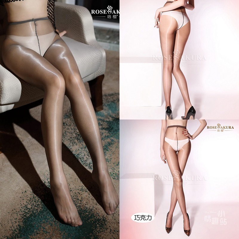 情趣小站 珞櫻1D二代油亮一線襠不開襠連褲襪#0813-細節圖7