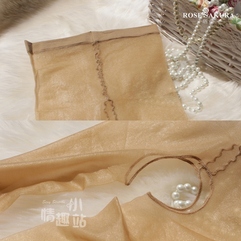 情趣小站 珞櫻12D一線開襠腳尖透明絲滑油亮連褲襪#0804-細節圖8