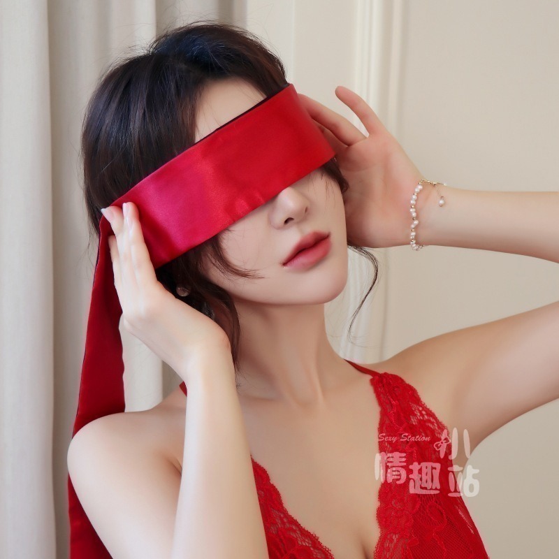 情趣小站 情趣配件穿戴玩具配飾色丁布眼罩#4001-細節圖4