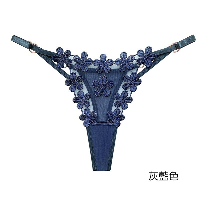 情趣小站 日系純欲少女甜美繡花腰帶可調節丁字褲#2263-規格圖9