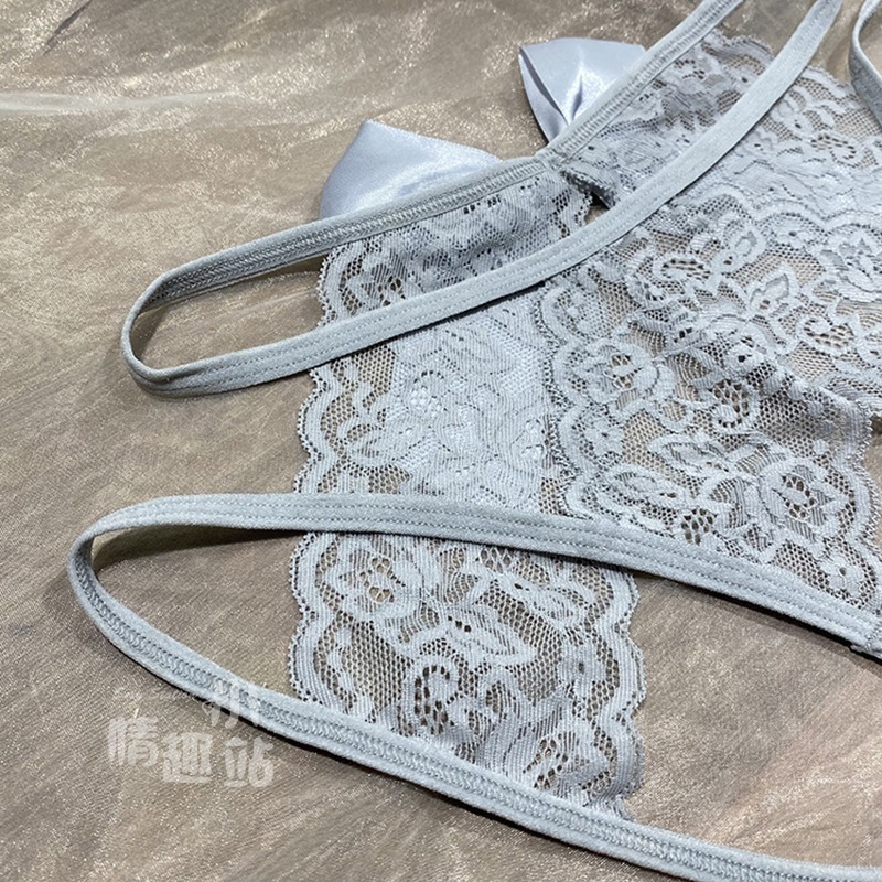 情趣小站 純欲蕾絲可撕扯開襠褲性感免脫情趣內褲#5008-細節圖7