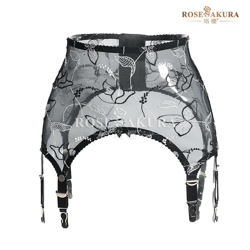 情趣小站 珞櫻高檔法式刺繡吊襪帶/刺繡長筒襪#8419/8445-規格圖9
