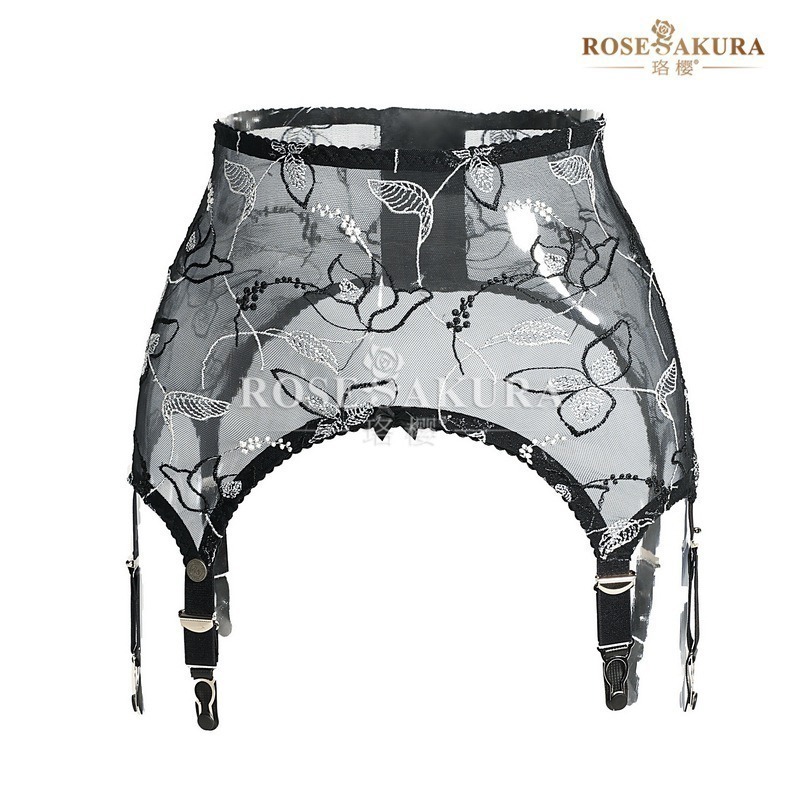 情趣小站 珞櫻高檔法式刺繡吊襪帶/刺繡長筒襪#8419/8445-規格圖9