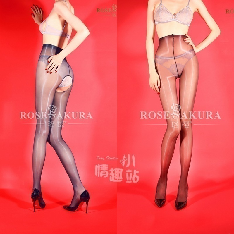情趣小站 珞櫻3D極光雙色暈染油亮連褲襪#8682/8683-細節圖4