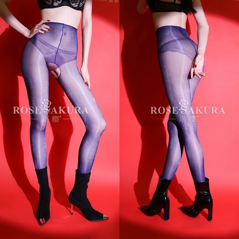 情趣小站 珞櫻極光金銀絲閃光銀蔥打底連褲襪#8561/8562-細節圖5