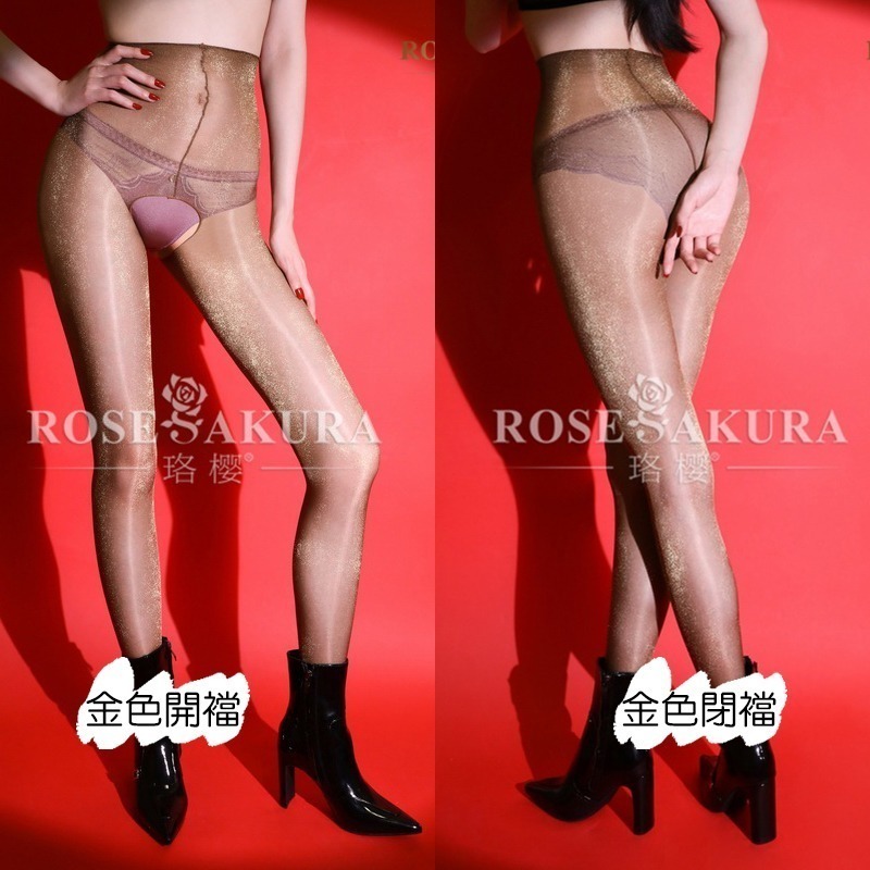 情趣小站 珞櫻極光金銀絲閃光銀蔥打底連褲襪#8561/8562-細節圖7