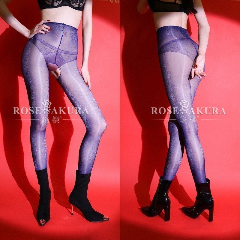 情趣小站 珞櫻極光金銀絲閃光銀蔥打底連褲襪#8561/8562-細節圖5