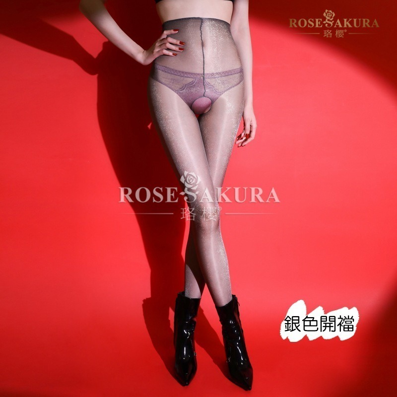 情趣小站 珞櫻極光金銀絲閃光銀蔥打底連褲襪#8561/8562-規格圖9
