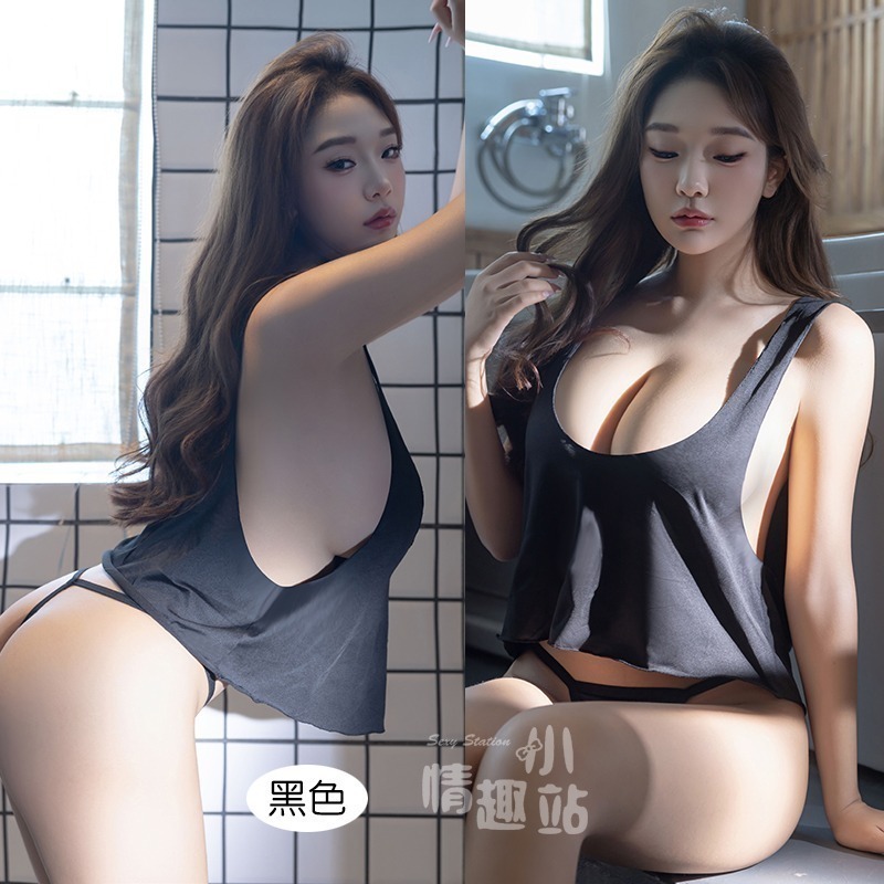情趣小站 純欲誘惑低胸高彈吊帶少女風性感內衣套裝#60087-細節圖7