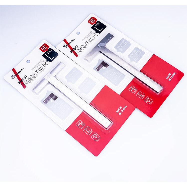 (大鳥叔叔模型)喵匠 HobbyMio HMR01 模型工具 不銹鋼T型尺 刻度精準耐用  T型尺規-細節圖8